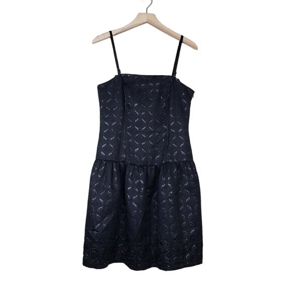 Kensie Womens 8 Drop Waist Beaded Black Dress NEW - Picture 1 of 11